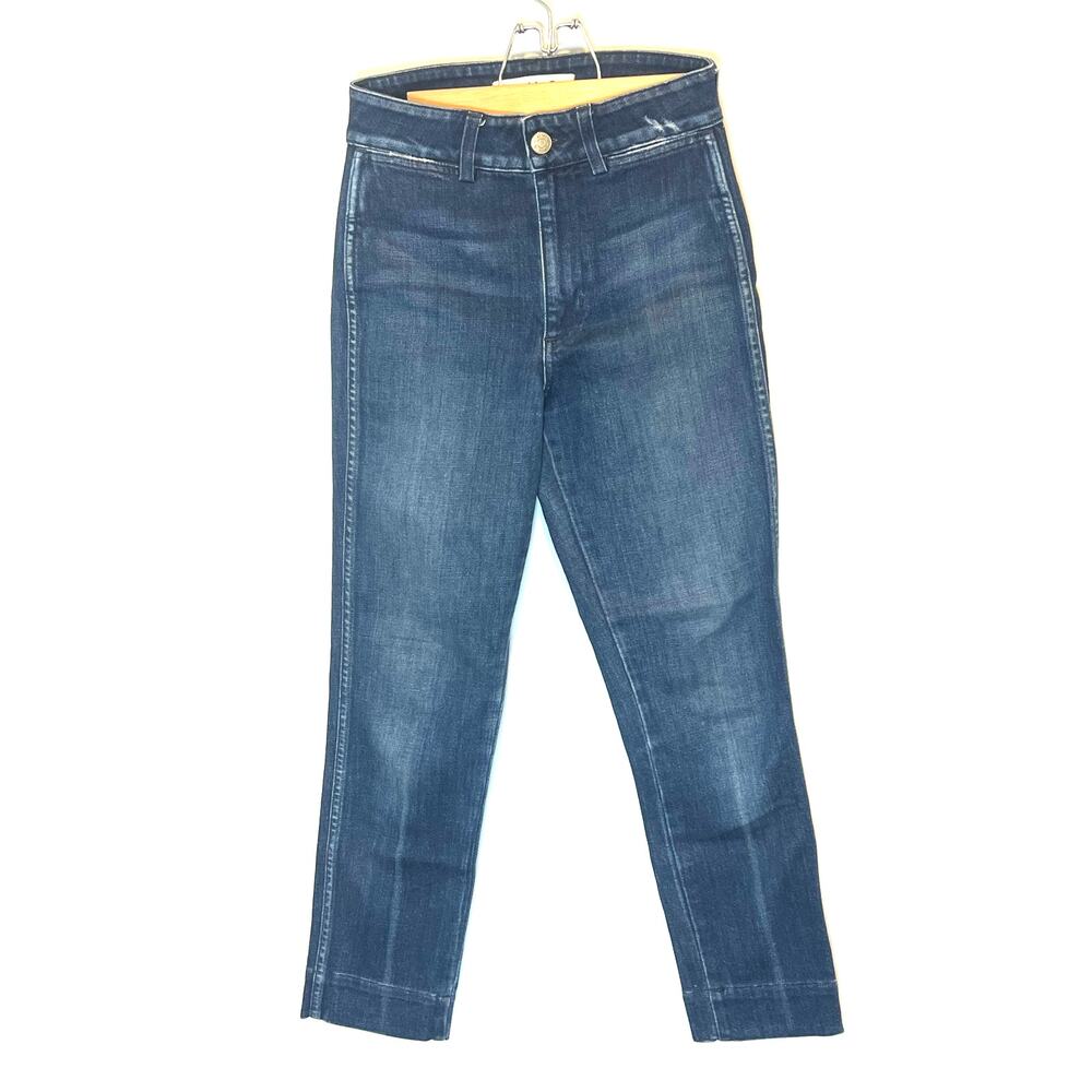 AMO Womans Audrey Eclipse High Rise Jeans in Shadow Play Straight Leg Size 25 - Picture 2 of 7